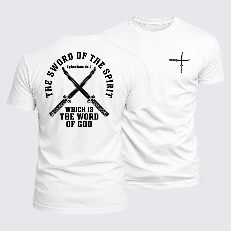 The Sword Of The Spirit Jesus God Christian  – Luxe Mercerized Interlock Cotton Tee