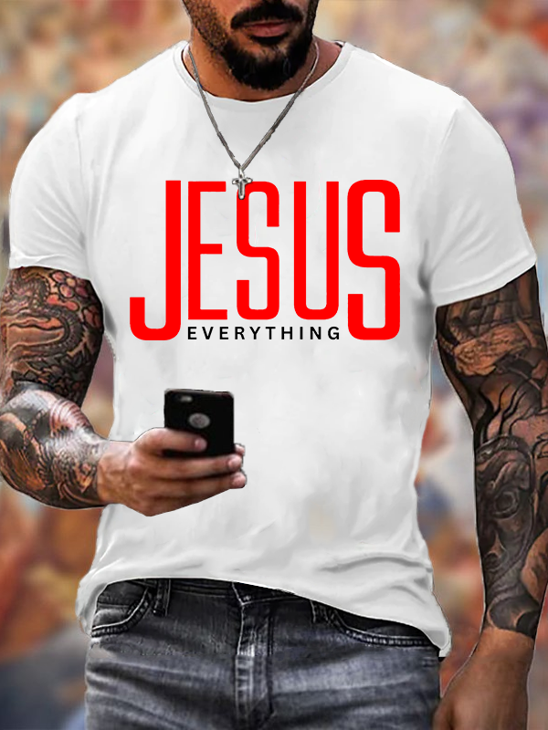 Jesus Everything Jesus God Christian Cotton T-Shirt
