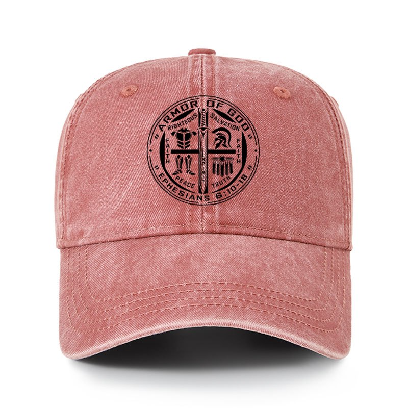 Heritage Washed Cap - Armor of God – Ephesians 6:10–18 Christian Warrior