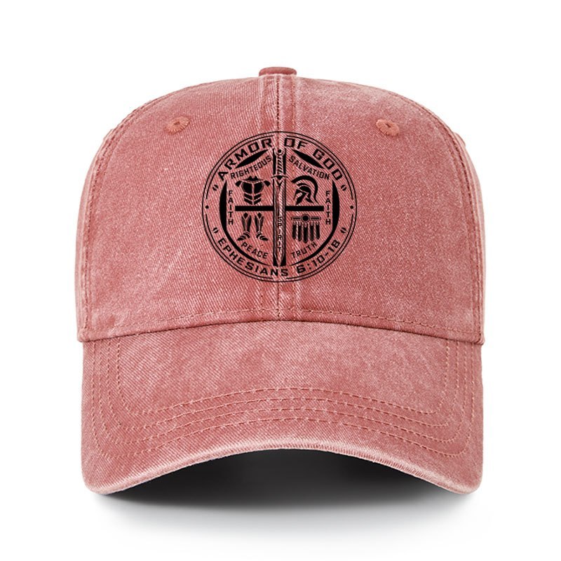 Heritage Washed Cap - Armor of God – Ephesians 6:10–18 Christian Warrior