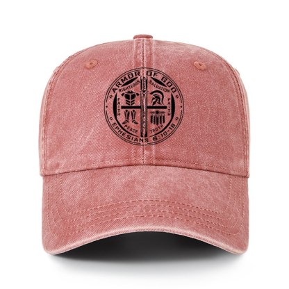 Heritage Washed Cap - Armor of God – Ephesians 6:10–18 Christian Warrior
