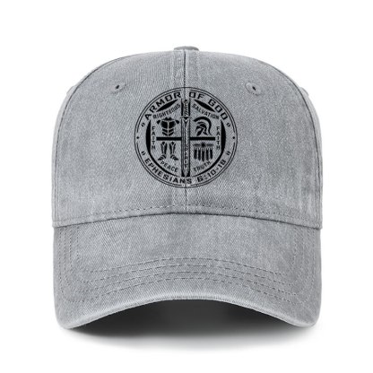 Heritage Washed Cap - Armor of God – Ephesians 6:10–18 Christian Warrior