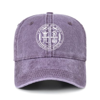 Heritage Washed Cap - Armor of God – Ephesians 6:10–18 Christian Warrior
