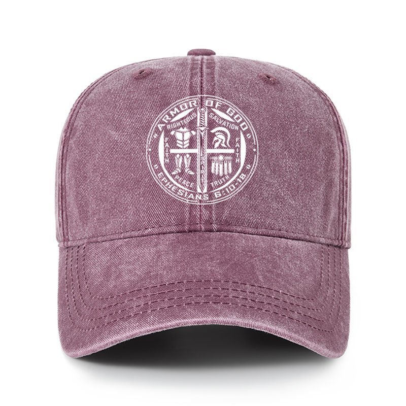 Heritage Washed Cap - Armor of God – Ephesians 6:10–18 Christian Warrior