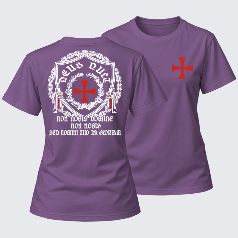 Women's T-shirts -  Non Nobis Domine, Non Nobis, Sed Nomini Tuo Da Gloriam