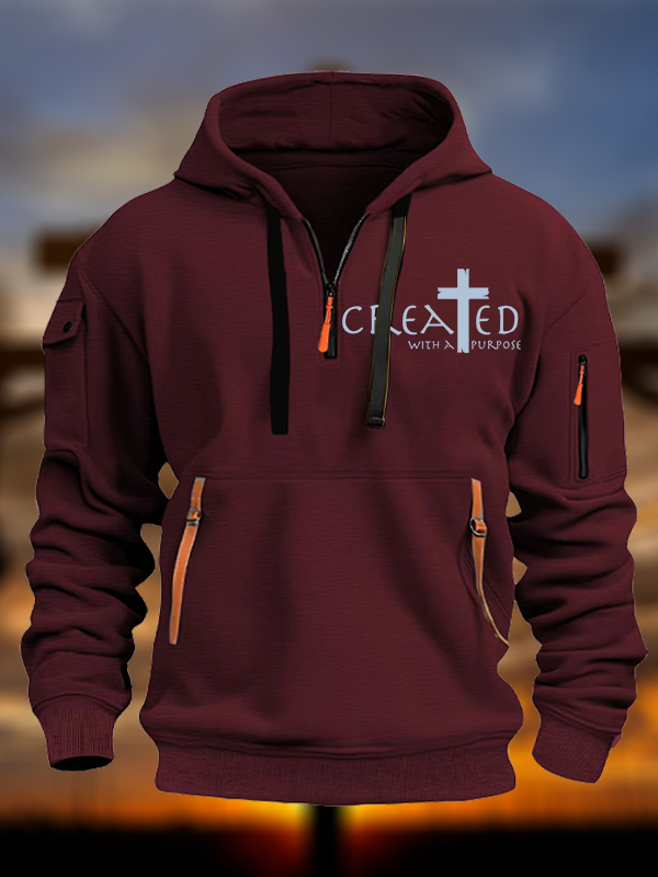 Created with a Purpose  Zipper Hoodies