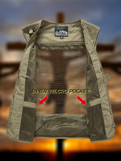 [Copy]Cross Printed Jesus God Christian Outdoor Quick-dry Vest