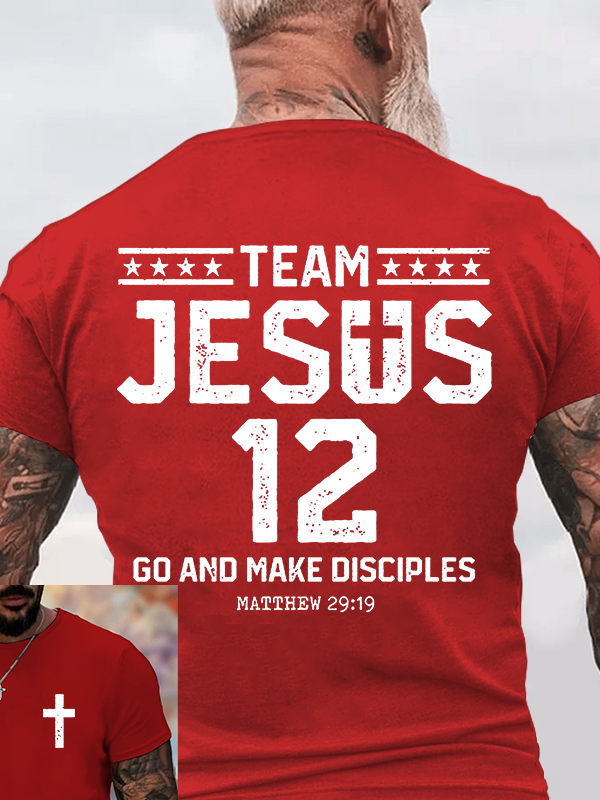 Team Jesus 12 Christian Cotton T-Shirt