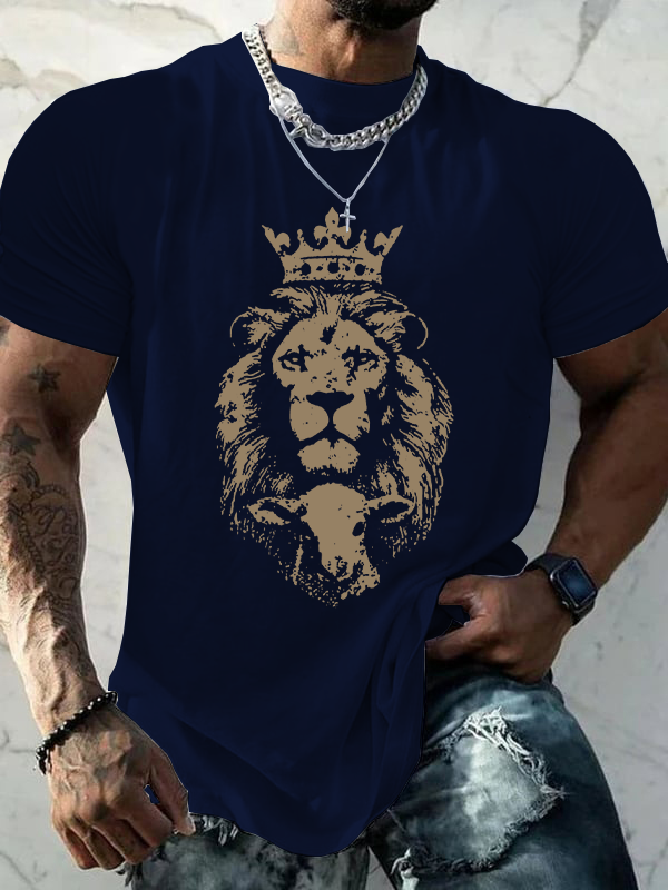 Cross Crew Neck Christian Cotton T-Shirt