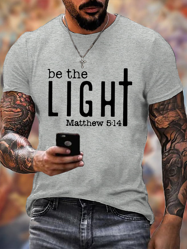 Be The Light Christian Cotton T-Shirt