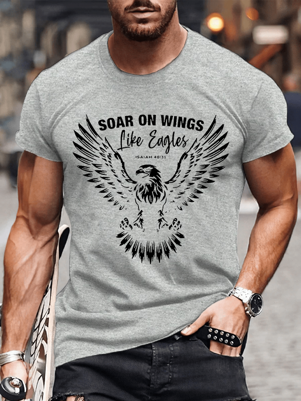 Soar On Wings Christian Cotton T-Shirt