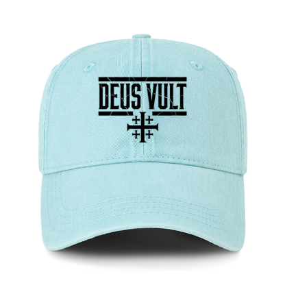 Heritage Washed Cap-Deus Vult