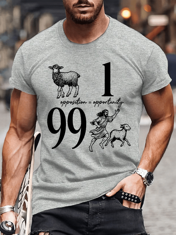 Opposition And Opportunity Christian Cotton T-Shirt