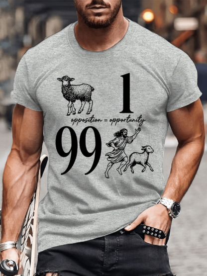 Opposition And Opportunity Christian Cotton T-Shirt
