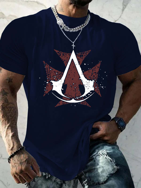 Cross Crew Neck Christian Cotton T-Shirt