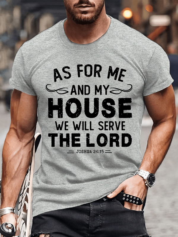 We Will Serve The Lord Christian Cotton T-Shirt