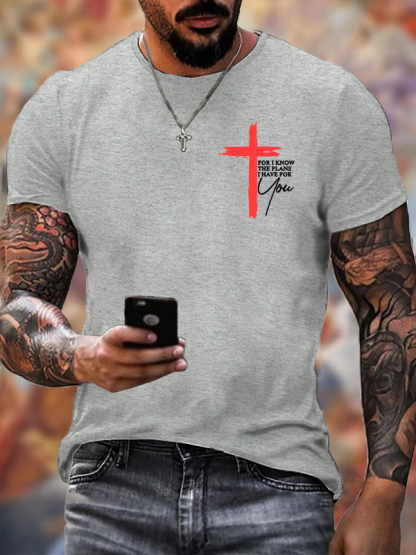 For I Know The Plans I Have For You Jeremiah 29:11 Christian Cotton T-Shirt