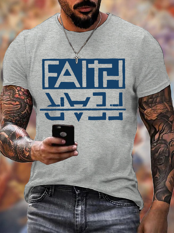 Faith Over Fear Christian Cotton T-Shirt