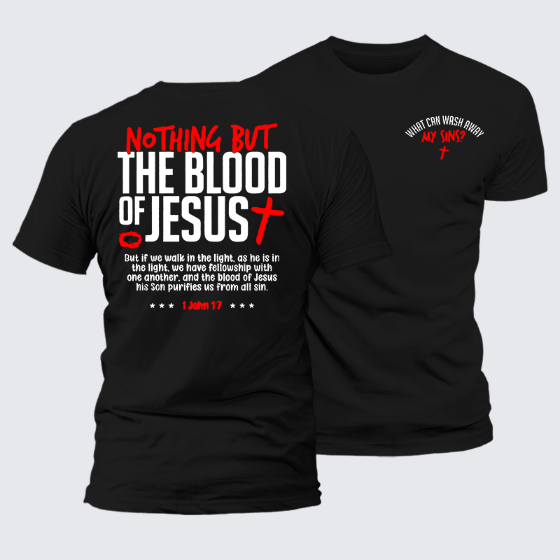 Man Of God Husband Dad Jesus God Christian Cotton T-Shirt