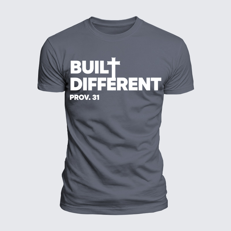 Built Different Proy 31 Jesus God Christian  – Luxe Mercerized Interlock Cotton Tee
