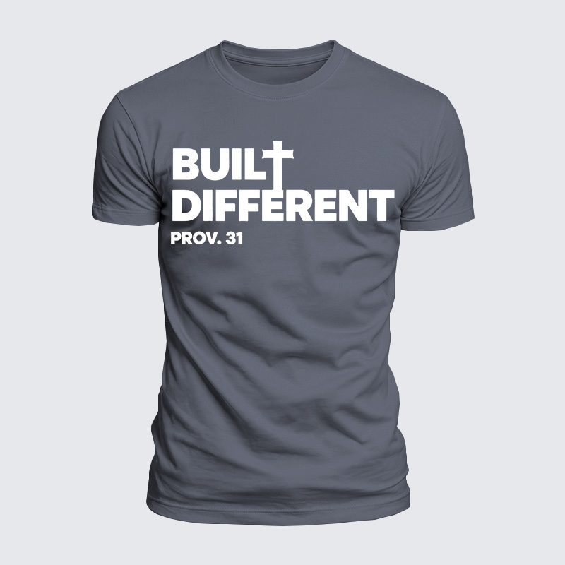 Built Different Proy 31 Jesus God Christian  – Luxe Mercerized Interlock Cotton Tee