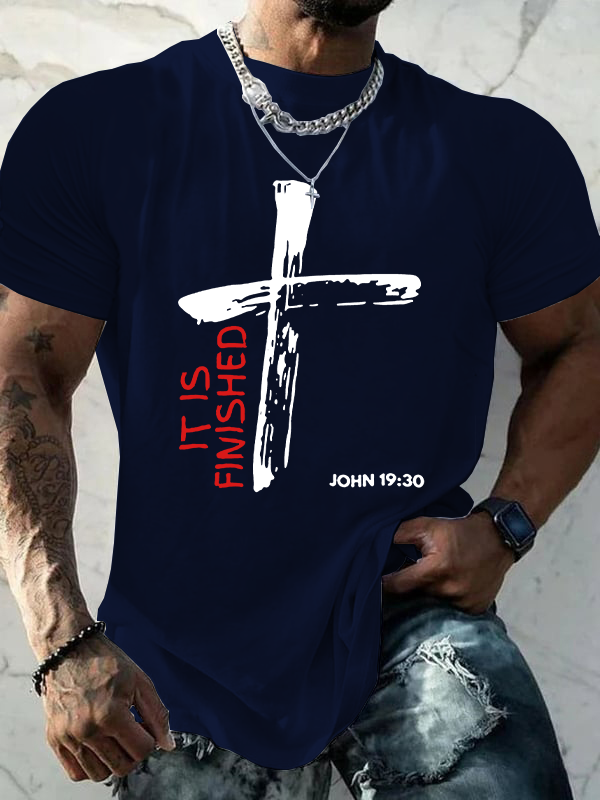 It Is Finished Christian Cotton T-Shirt