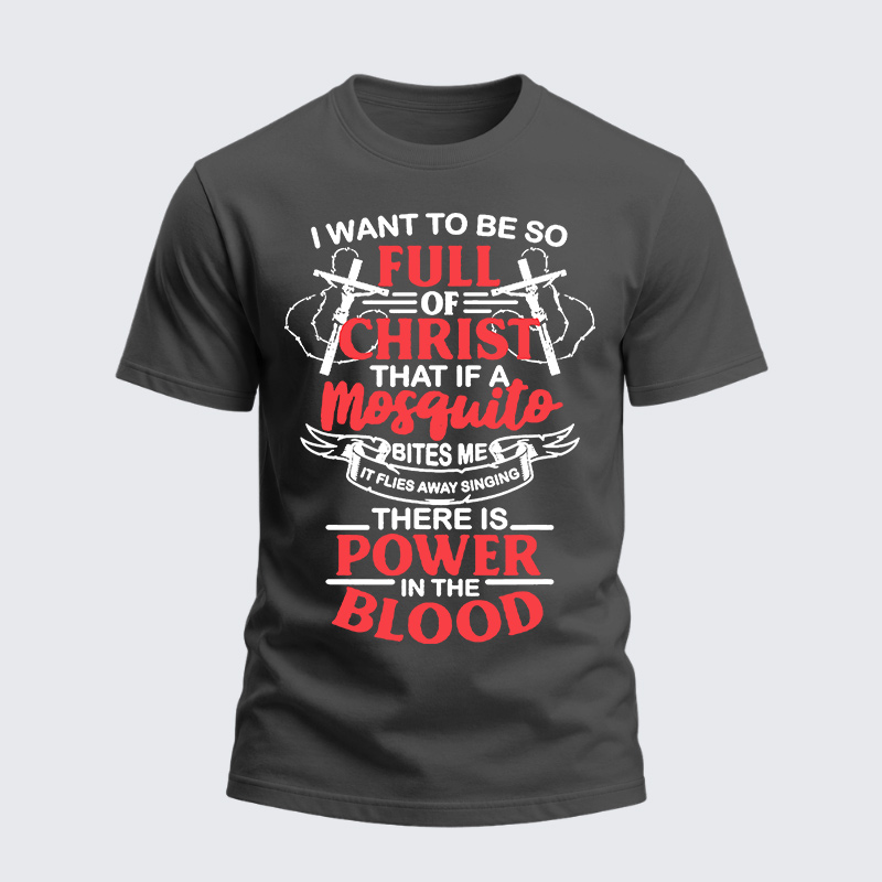 Heavyweight Cotton Tee - Power In The Blood