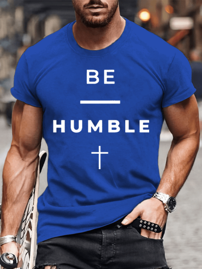 Stay Humble Jesus God Christian Cotton T-Shirt