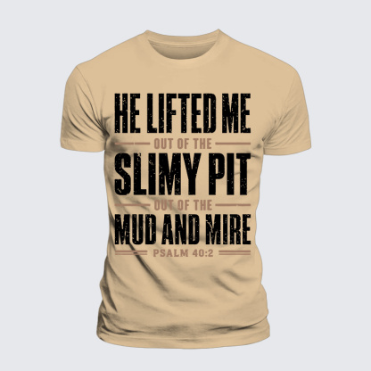 Lifted By Grace Jesus God Christian Premium Mercerized Cotton Tee
