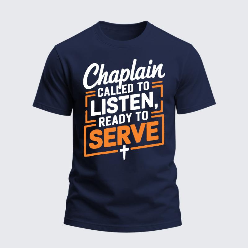 Heavyweight Cotton Tee - Called To Listen Baptism Bible Verse