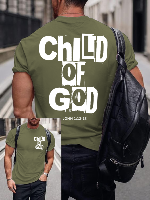 Child Of God Jesus God Christian Cotton T-Shirt