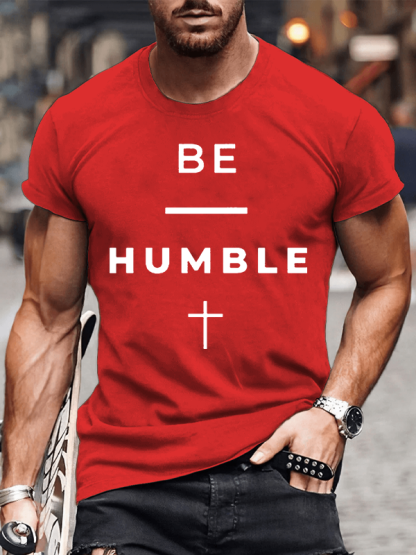 Stay Humble Jesus God Christian Cotton T-Shirt