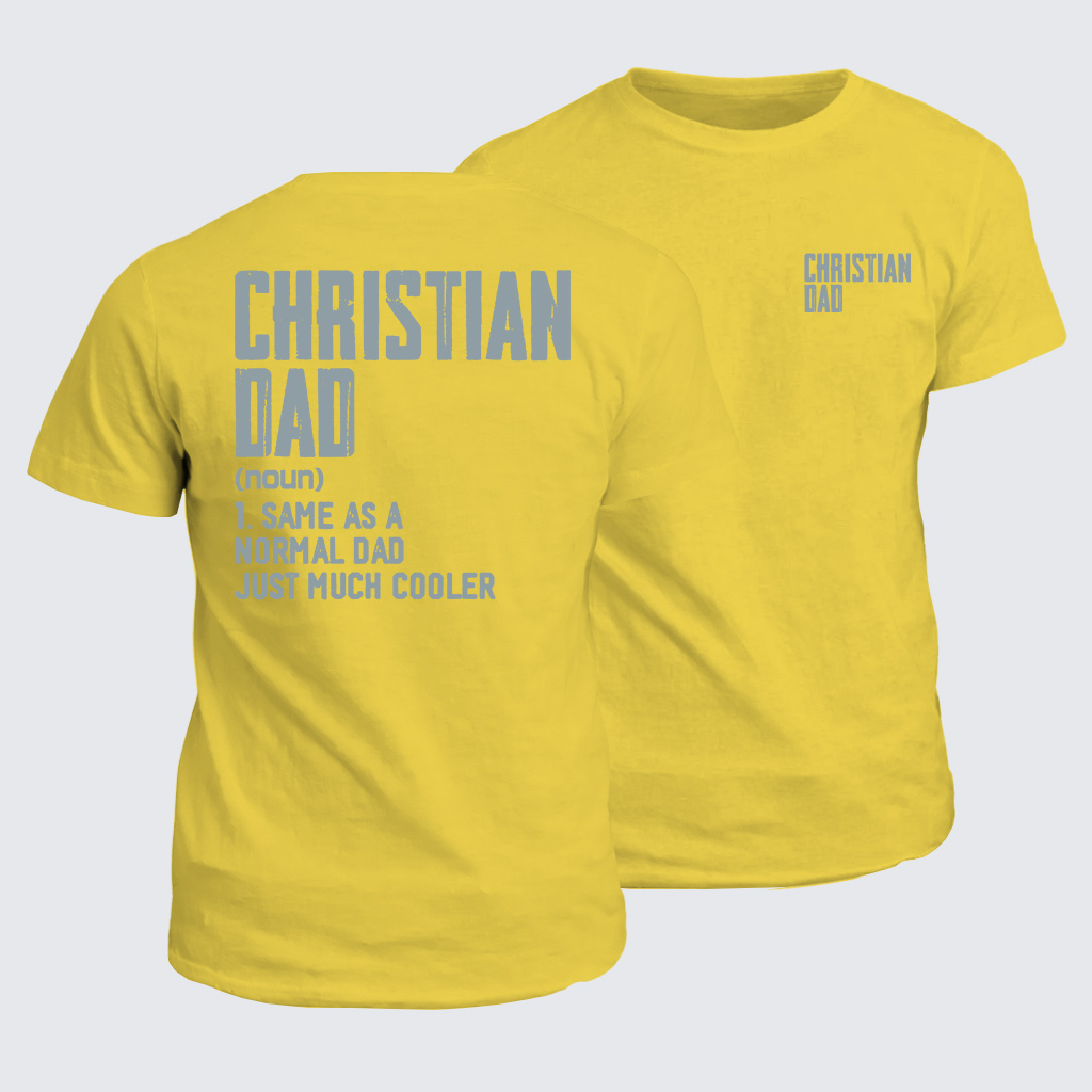 Christian Dad Jesus God Christian Cotton T-Shirt