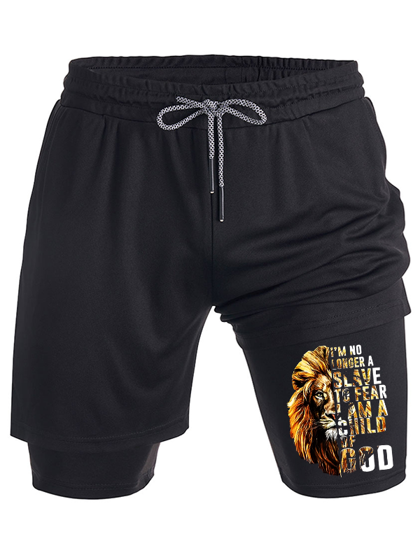 I'm No Longer A Slave To Fear I Am A Child Of God Christian Performance Shorts