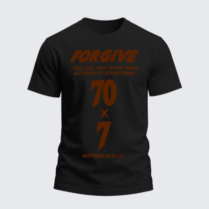Heavyweight Cotton Tee - Forgive 70x7