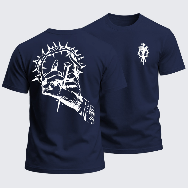 Heavyweight Cotton Tee - Jesus With Cross