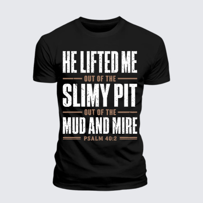 Lifted By Grace Jesus God Christian Premium Mercerized Cotton Tee