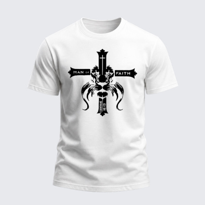 Heavyweight Cotton Tee - Man Of Faith