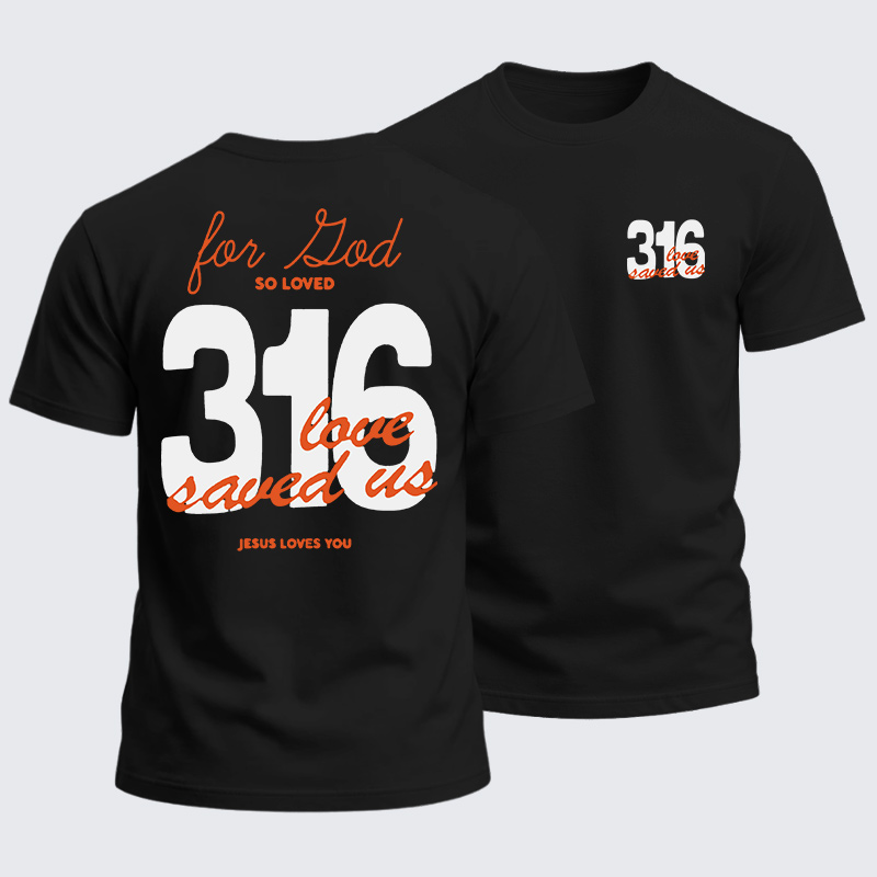 Heavyweight Cotton Tee - John 3:16