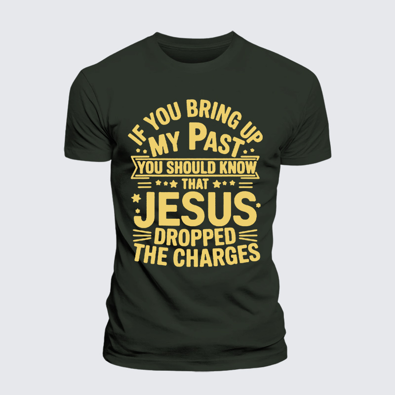 Jesus Dropped Jesus God Christian Premium Mercerized Cotton Tee