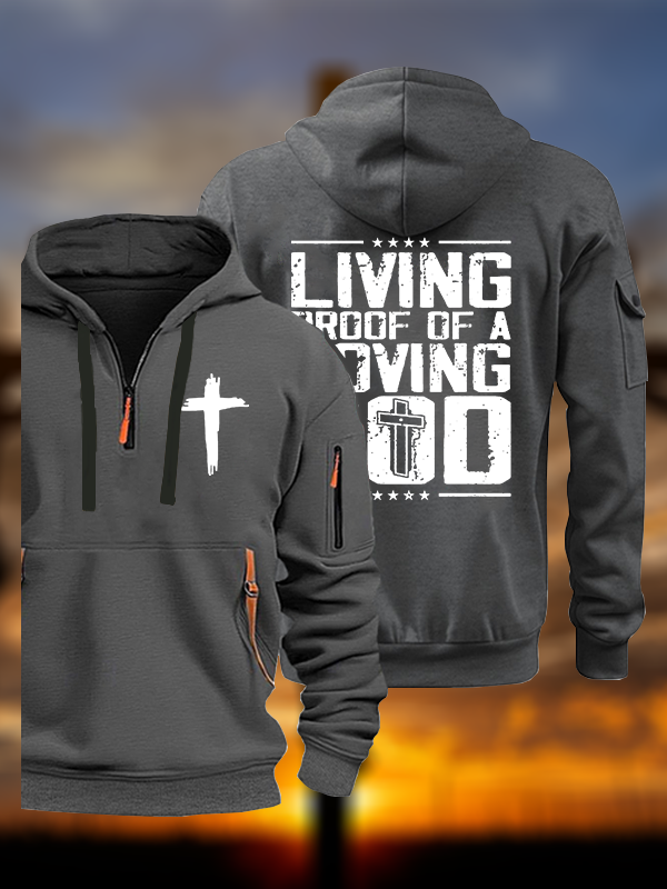 Living Proof Of A Loving God Jesus God Christian Zipper Hoodies