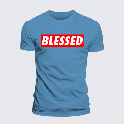Blessed Jesus God Christian Premium Mercerized Cotton Tee