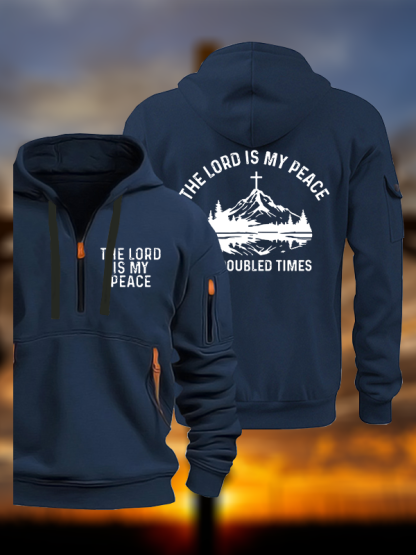 The Lord Is My Peace In Troubled Times Jesus God Christian Zipper Hoodies