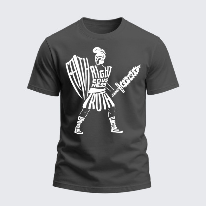 Heavyweight Cotton Tee - Put on The Full Armor of God