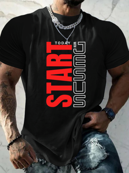 Start Today With Jesus God Christian Cotton T-Shirt