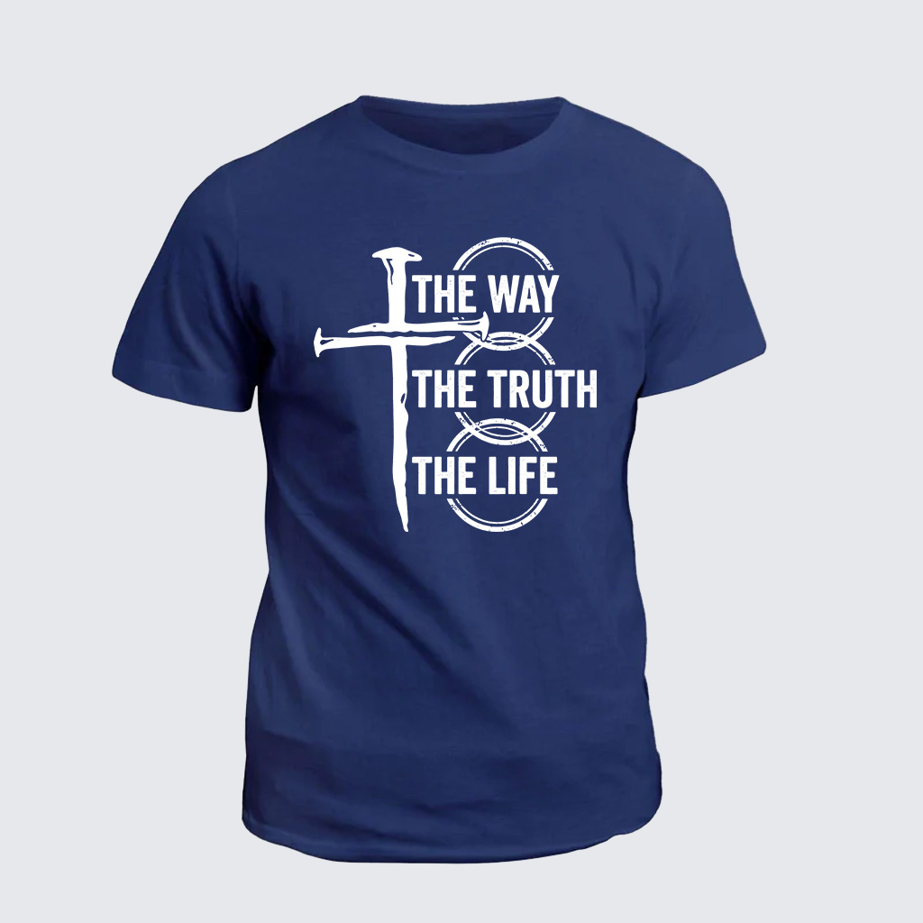 Jesus The Way The Truth The Life Jesus God Christian Cotton T-Shirt