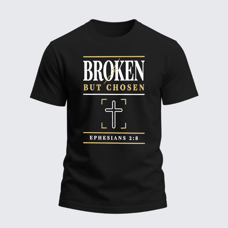 Man Of God Husband Dad Jesus God Christian Cotton T-Shirt