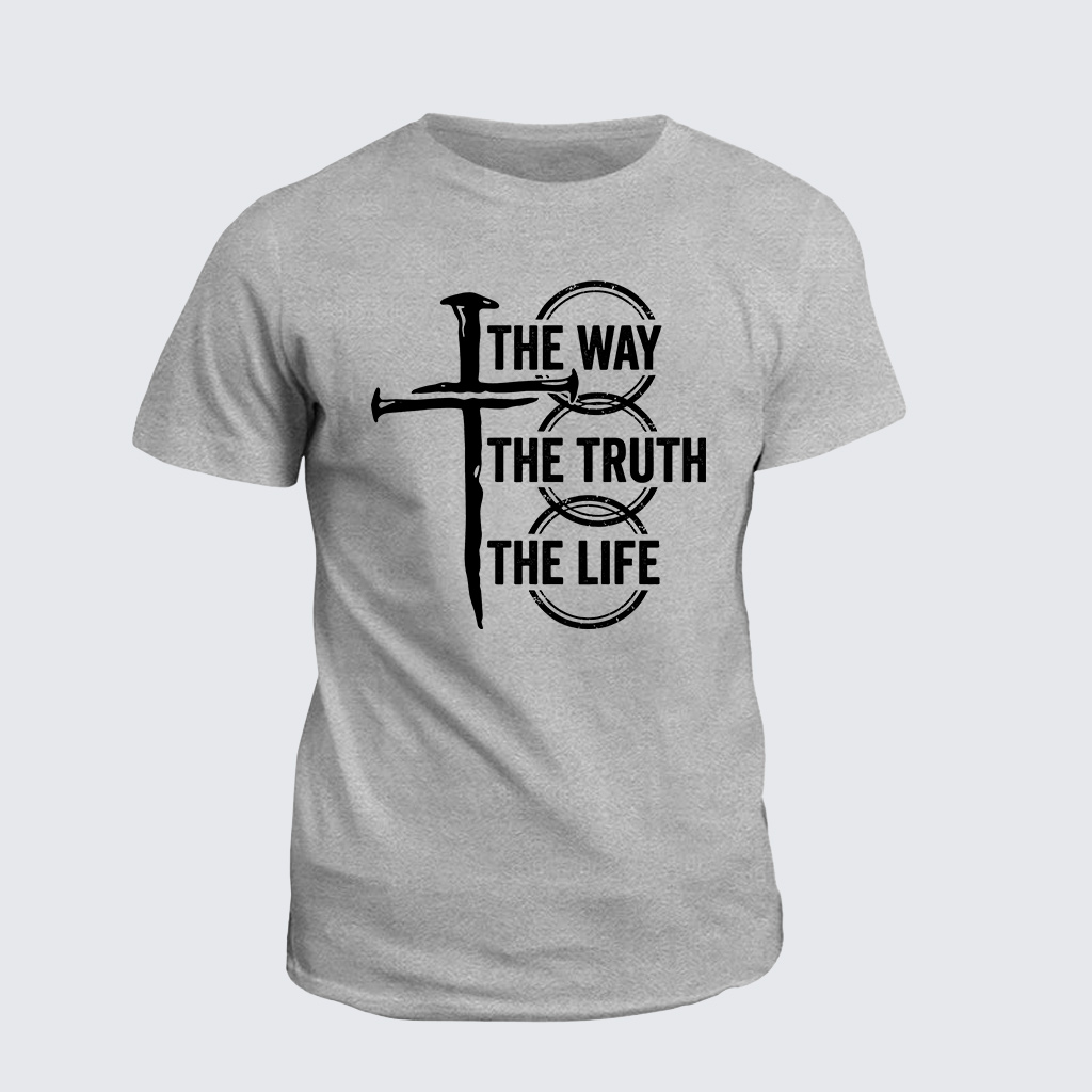 Jesus The Way The Truth The Life Jesus God Christian Cotton T-Shirt