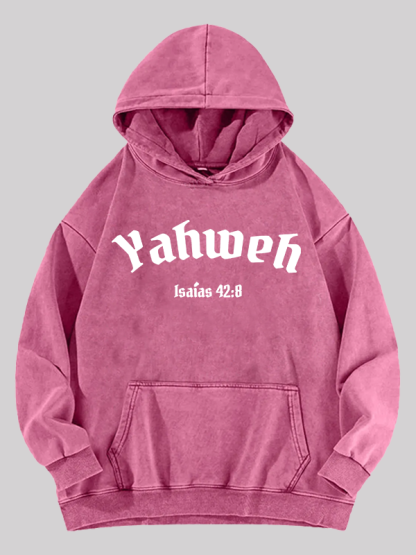 Yahweh Jesus God Christian Washed Hoodie