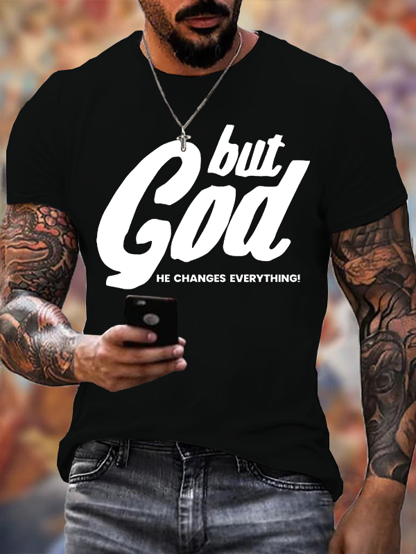But God Jesus God Christian Cotton T-Shirt